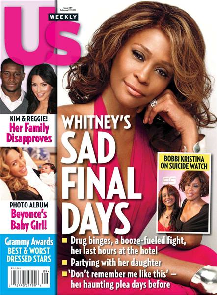 US WEEKLY magazine side cover Issue 889 27 February 2012