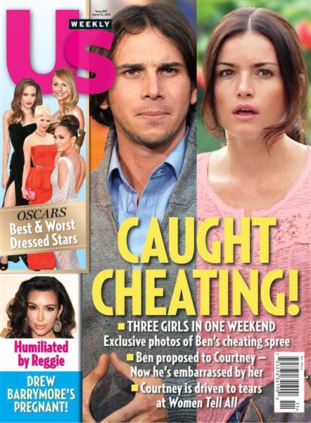 US WEEKLY magazine side cover Issue 891 12 March 2012