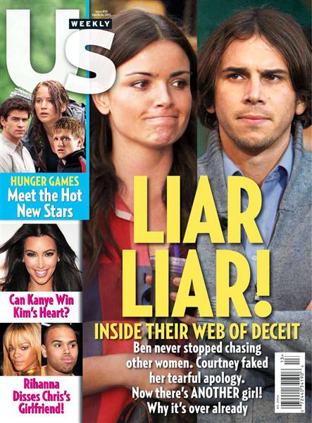 US WEEKLY magazine side cover Issue 893 26 March 2012