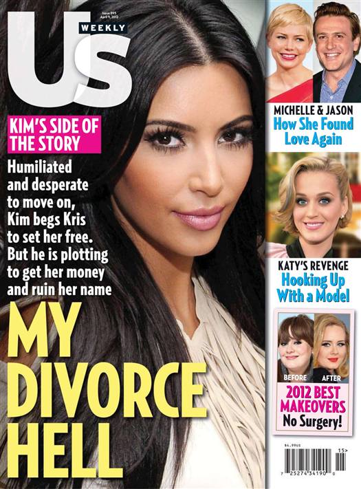 US WEEKLY magazine side cover Issue 895 9 April 2012