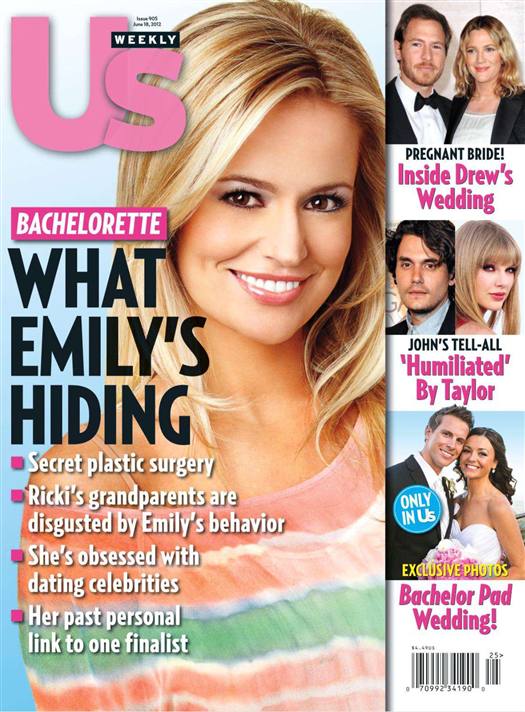 US WEEKLY magazine side cover Issue 905 18 June 2012