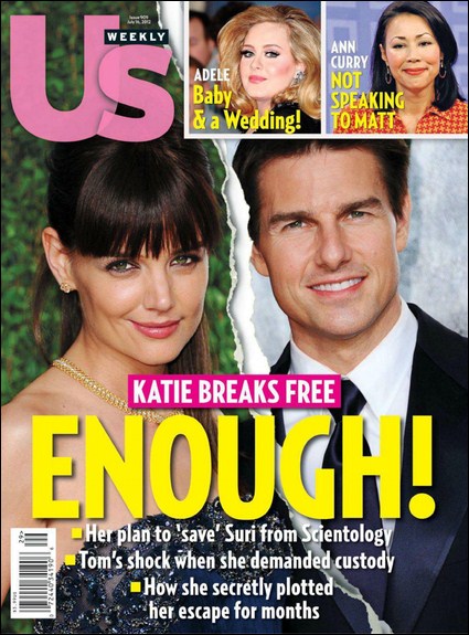 US WEEKLY magazine side cover Issue 909 16 July 2012