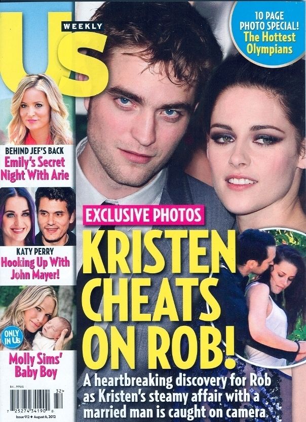 US WEEKLY magazine side cover Issue 912 6 August 2012