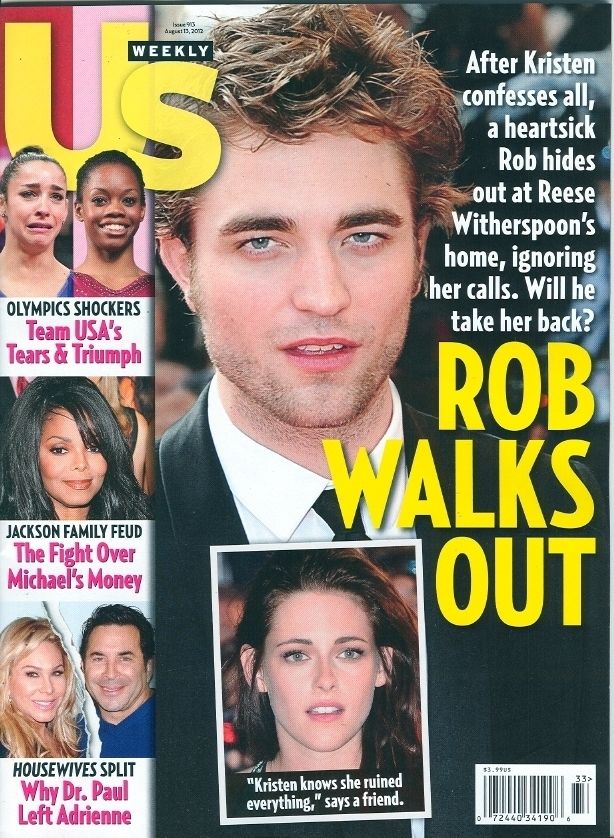 US WEEKLY magazine side cover Issue 913 13 August 2012