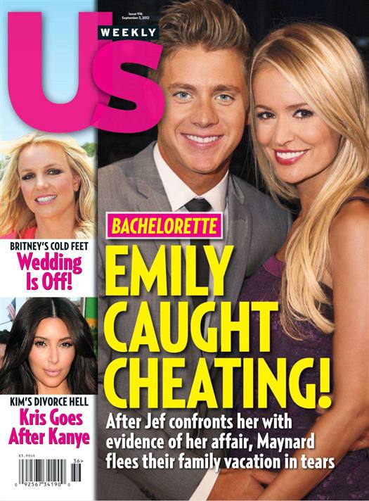 US WEEKLY magazine side cover Issue 916 3 September 2012