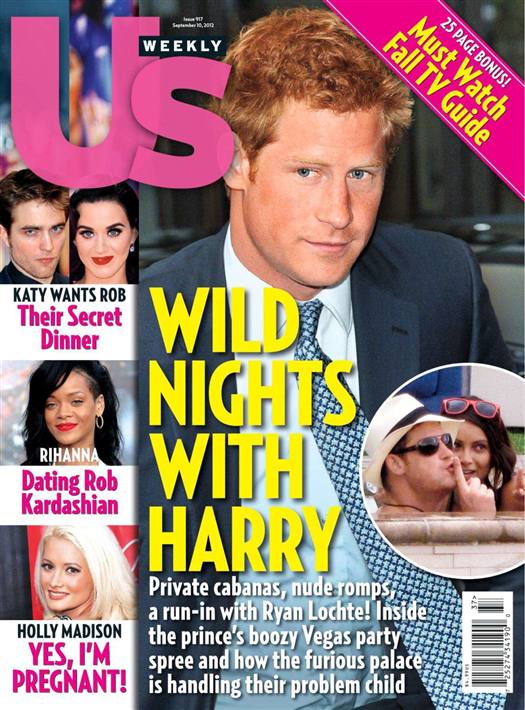 US WEEKLY magazine side cover Issue 917 10 September 2012