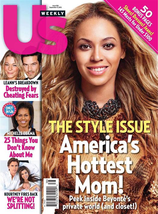 US WEEKLY magazine side cover Issue 918 17 September 2012