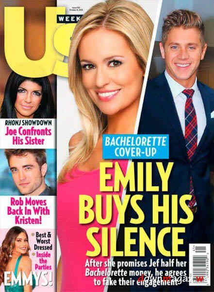 US WEEKLY magazine side cover Issue 921 8 October 2012