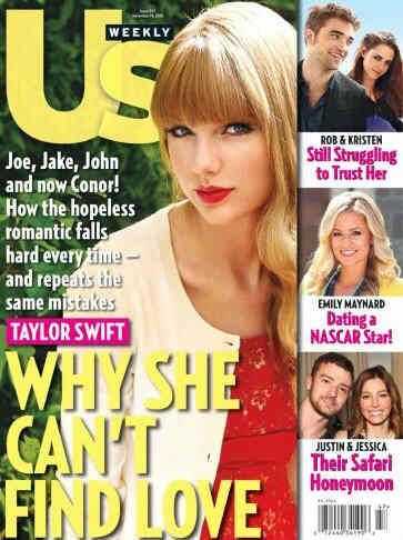 US WEEKLY magazine side cover Issue 927 19 November 2012
