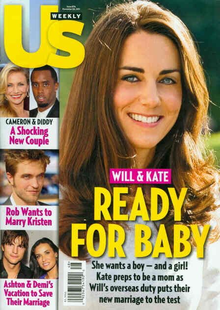 US WEEKLY magazine side cover Issue 928 26 November 2012