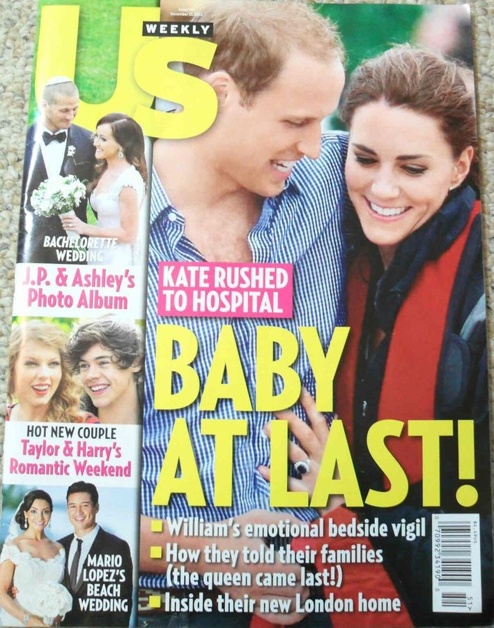 US WEEKLY magazine side cover Issue 931 17 December 2012