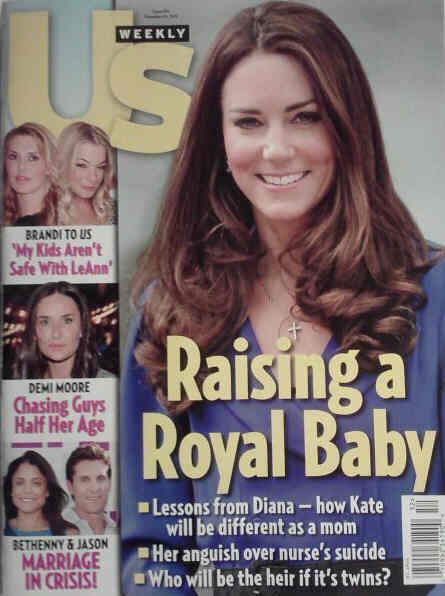 US WEEKLY magazine side cover Issue 932 24 December 2012