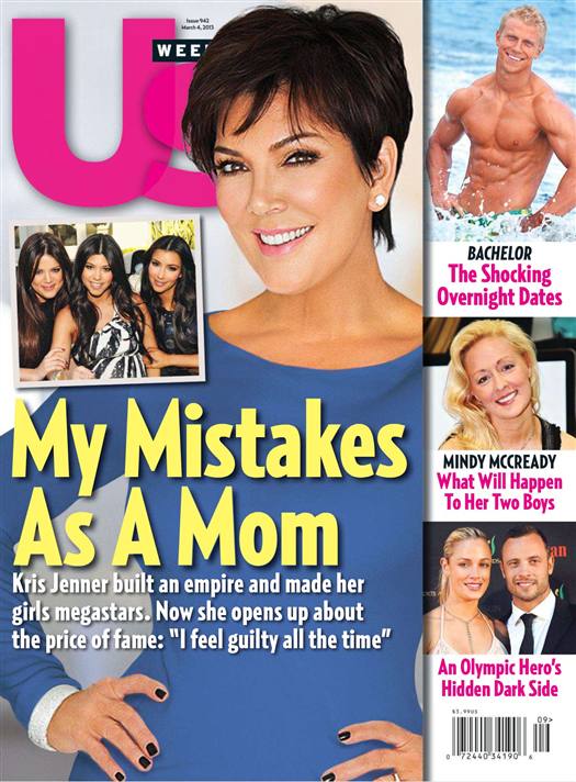 US WEEKLY magazine side cover Issue 942 4 March 2013
