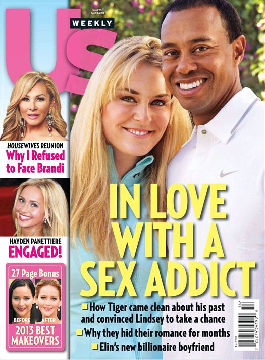 US WEEKLY magazine side cover Issue 947 8 April 2013