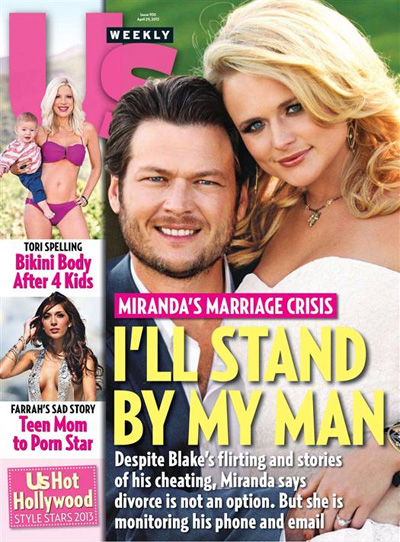 US WEEKLY magazine side cover Issue 950 29 April 2013