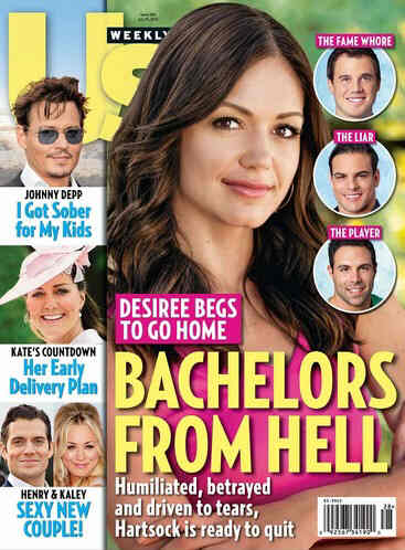 US WEEKLY magazine side cover Issue 961 15 July 2013