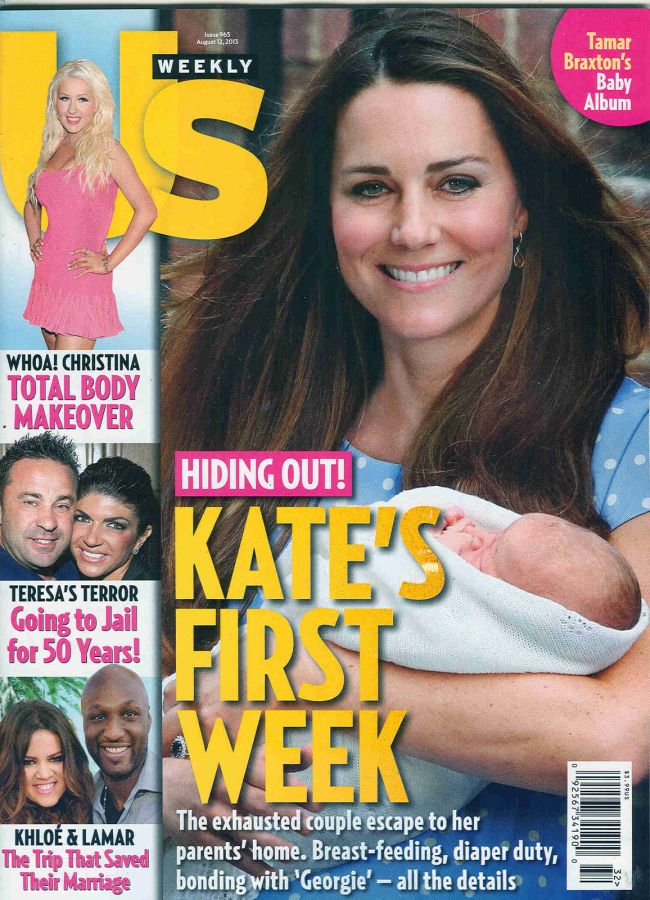 US WEEKLY magazine side cover Issue 965 12 August 2013