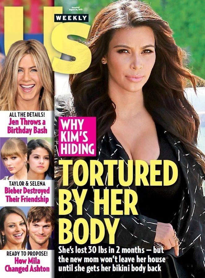 US WEEKLY magazine side cover Issue 967 26 August 2013