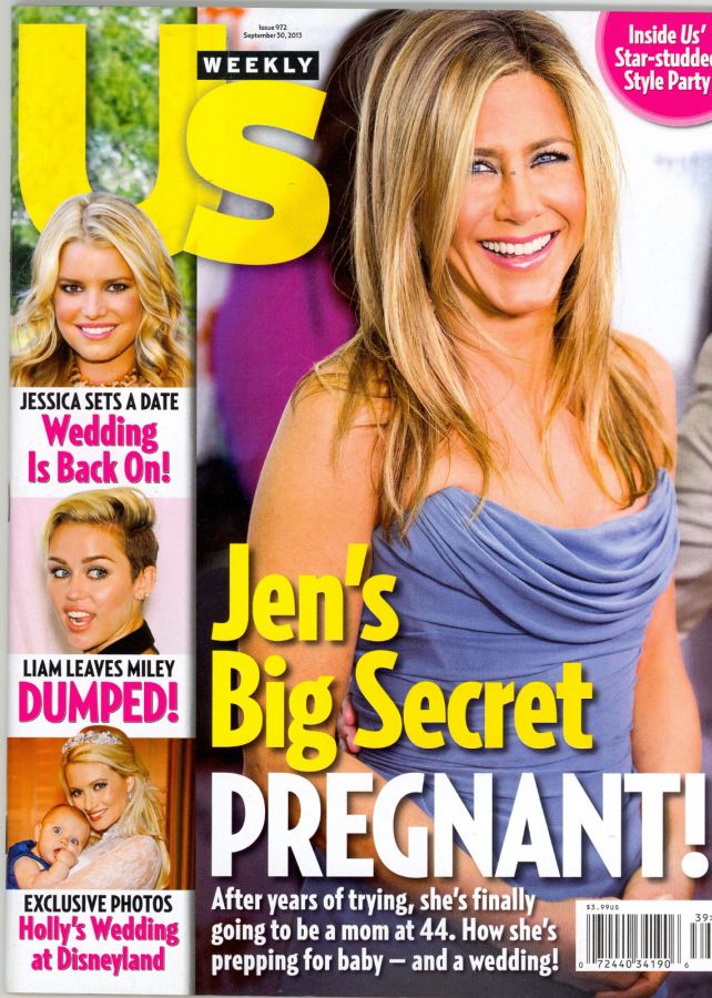 US WEEKLY magazine side cover Issue 972 30 September 2013