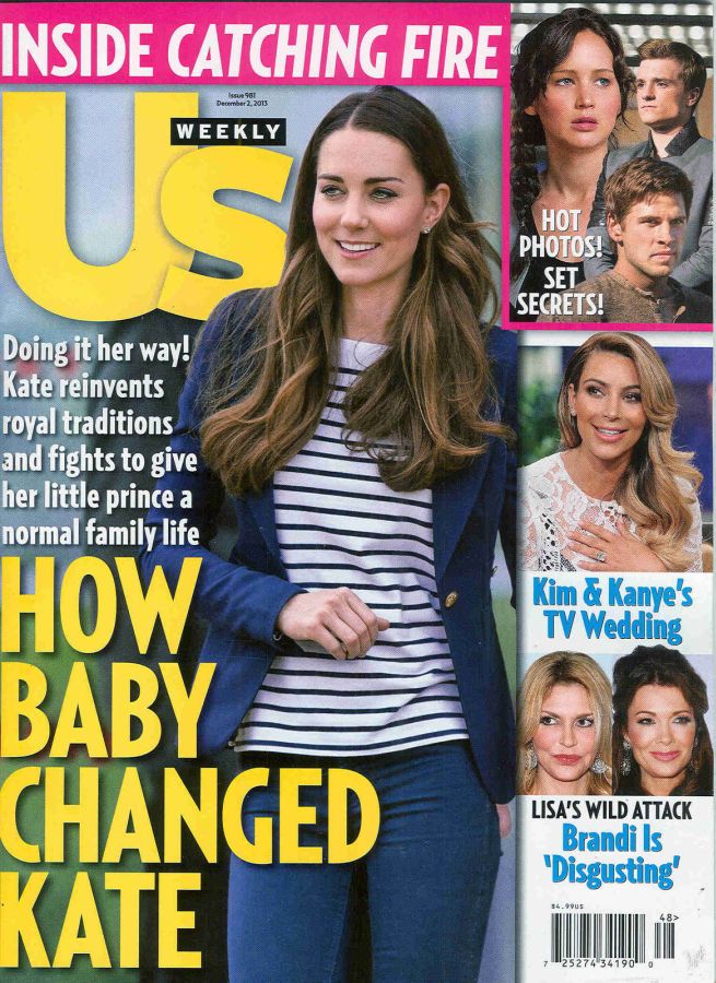 US WEEKLY magazine side cover Issue 981 2 December 2013