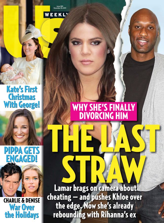 US WEEKLY magazine side cover Issue 985 30 December 2013