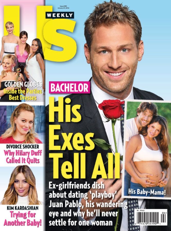 US WEEKLY magazine side cover Issue 989 27 January 2014