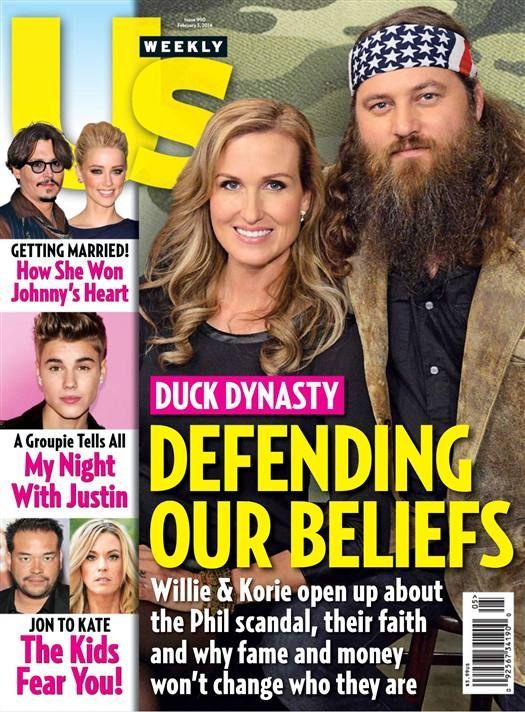 US WEEKLY magazine side cover Issue 990 3 February 2014