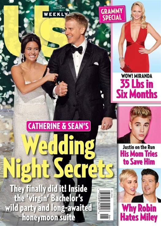 US WEEKLY magazine side cover Issue 991 10 February 2014