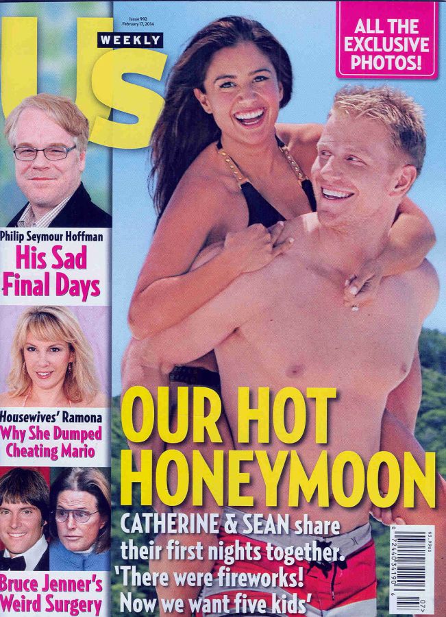 US WEEKLY magazine side cover Issue 992 17 February 2014