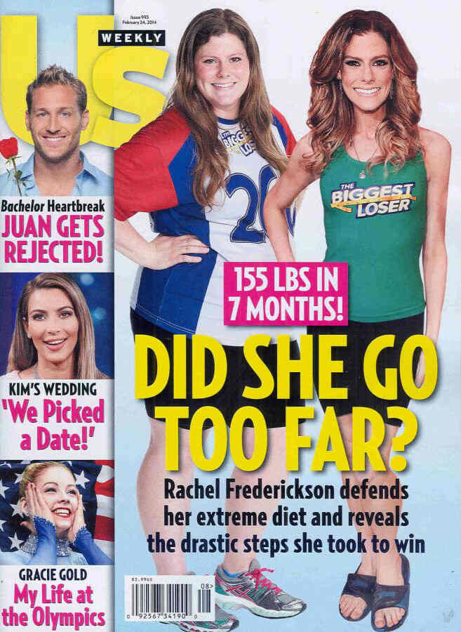 US WEEKLY magazine side cover Issue 993 24 February 2014