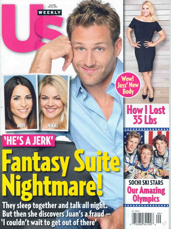 US WEEKLY magazine side cover Issue 994 3 March 2014
