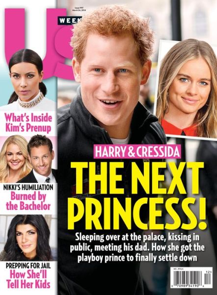 US WEEKLY magazine side cover Issue 997 24 March 2014