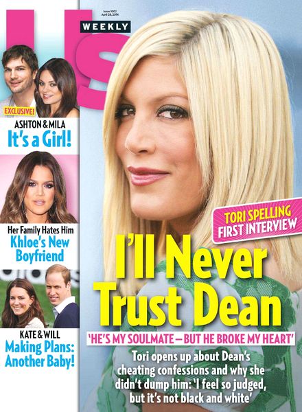 US WEEKLY magazine side cover Issue 1002 28 April 2014
