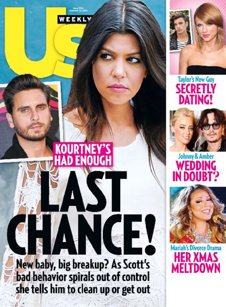 US WEEKLY magazine side cover Issue 1036 22 December 2014