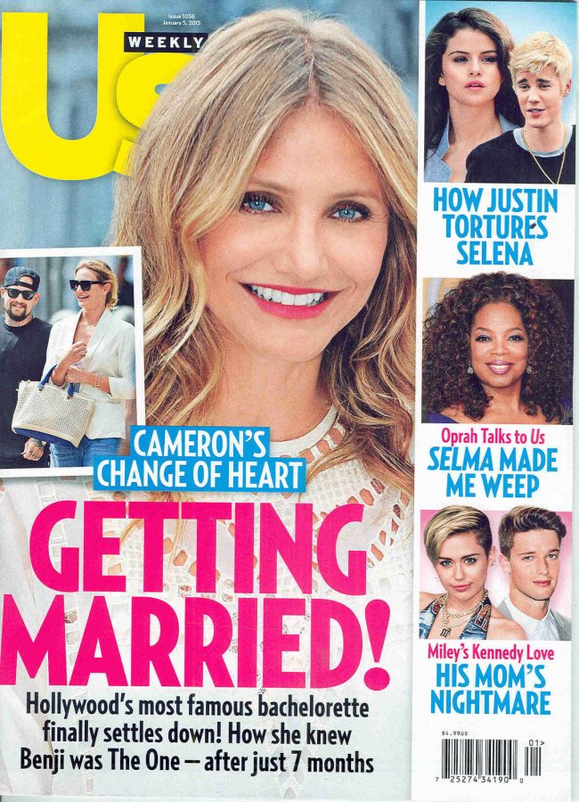 US WEEKLY magazine side cover Issue 1038 5 January 2015