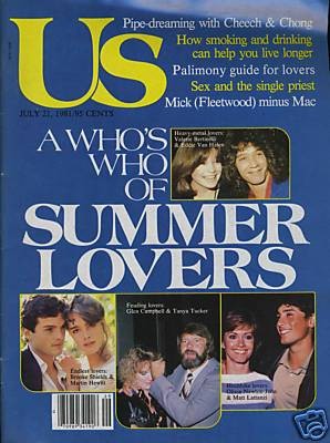 US WEEKLY magazine side cover Issue 111 21 July 1981