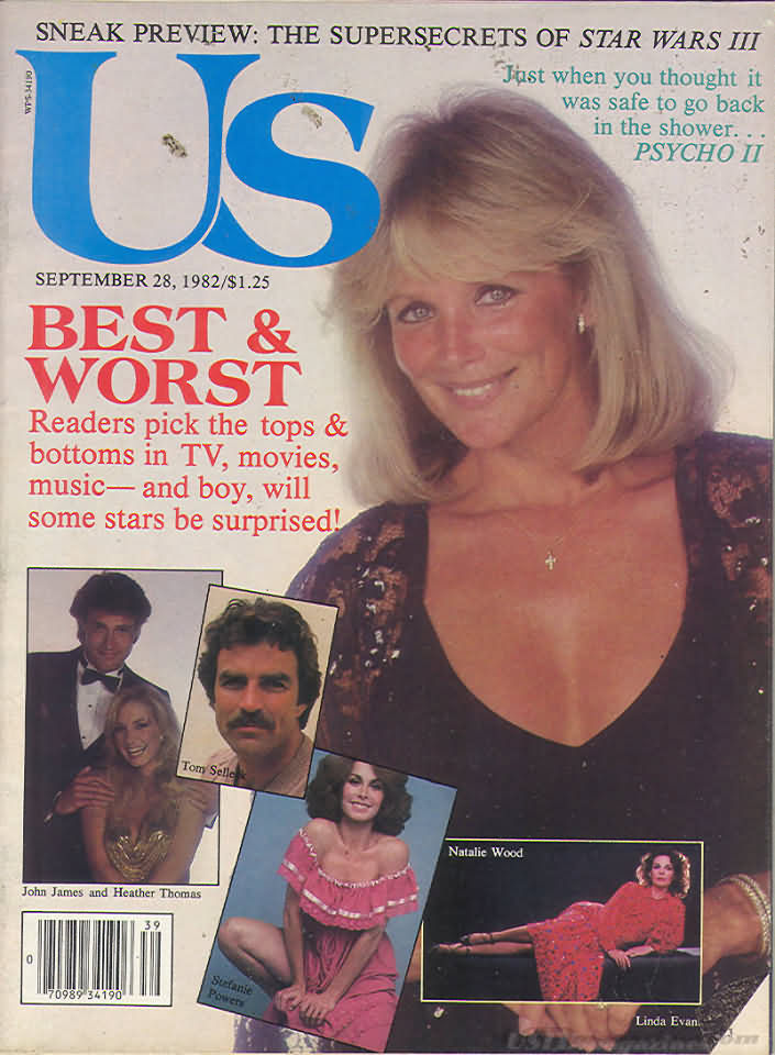 US WEEKLY magazine side cover Issue 142 28 September 1982