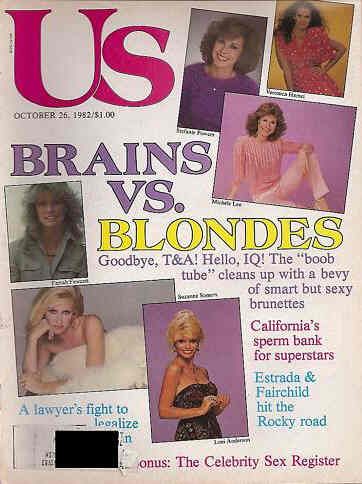 US WEEKLY magazine side cover Issue 144 26 October 1982