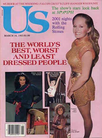 US WEEKLY magazine side cover Issue 154 14 March 1983