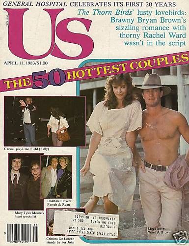 US WEEKLY magazine side cover Issue 156 11 April 1983