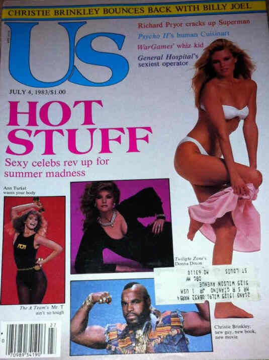 US WEEKLY magazine side cover Issue 162 4 July 1983