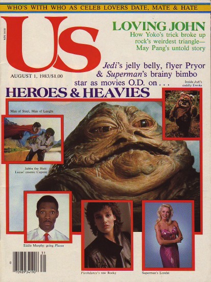 US WEEKLY magazine side cover Issue 164 1 August 1983