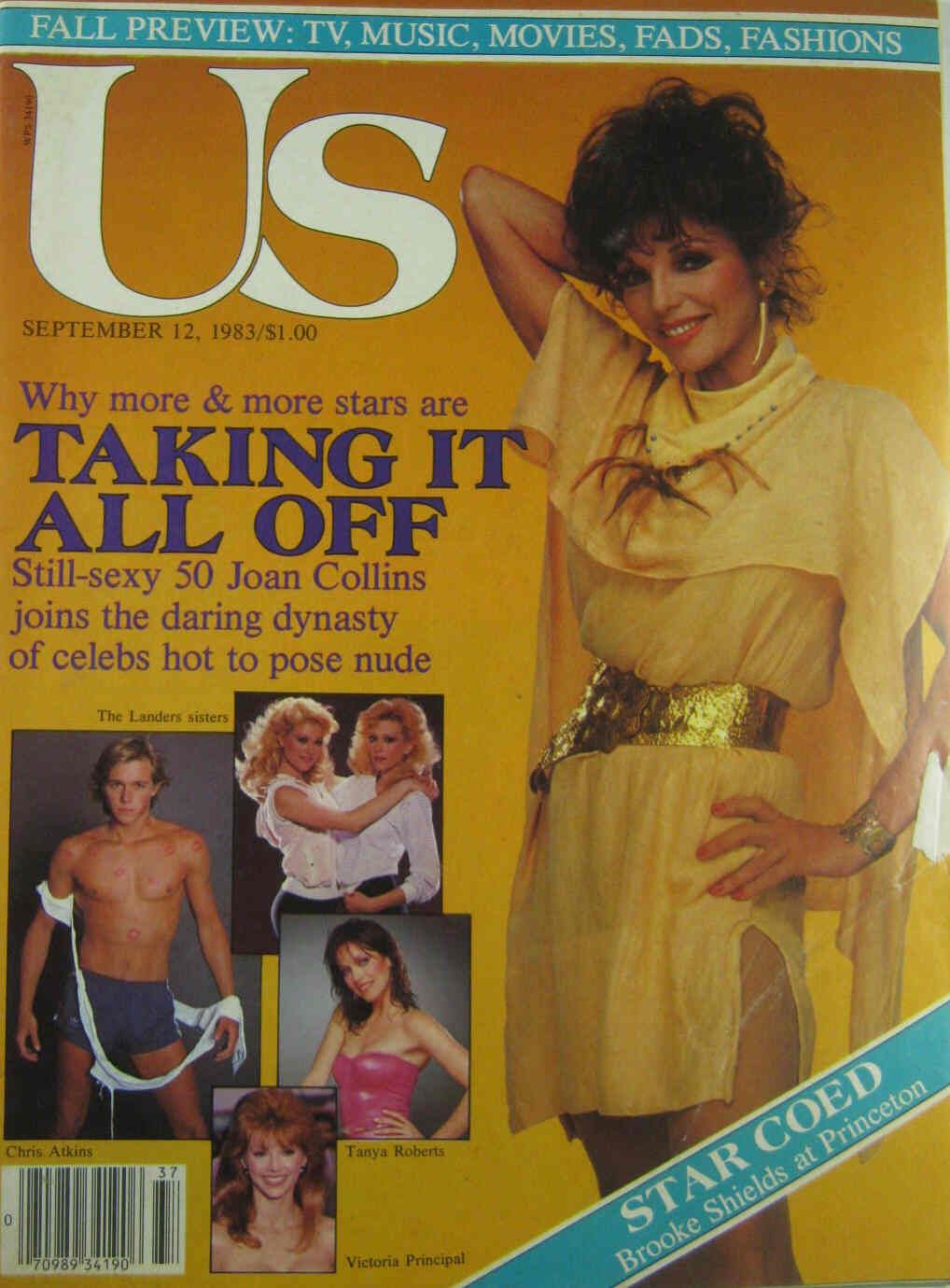 US WEEKLY magazine side cover Issue 167 12 September 1983