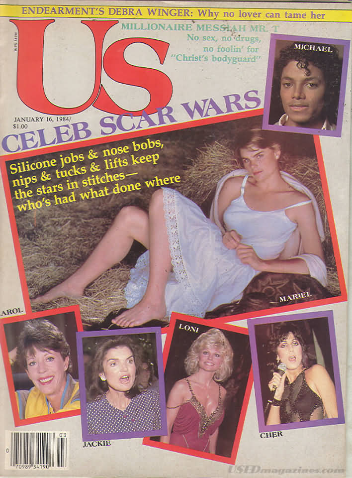 US WEEKLY magazine side cover Issue 176 16 January 1984