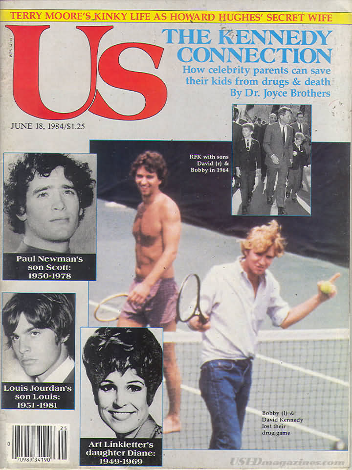 US WEEKLY magazine side cover Issue 187 18 June 1984