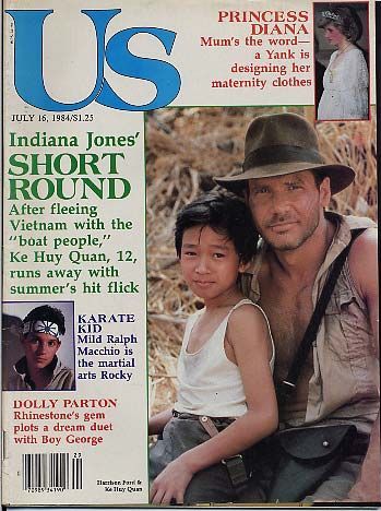 US WEEKLY magazine side cover Issue 189 16 July 1984