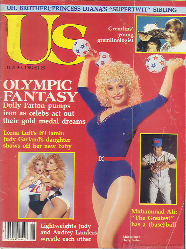 US WEEKLY magazine side cover Issue 190 30 July 1984
