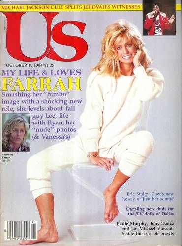 US WEEKLY magazine side cover Issue 195 8 October 1984