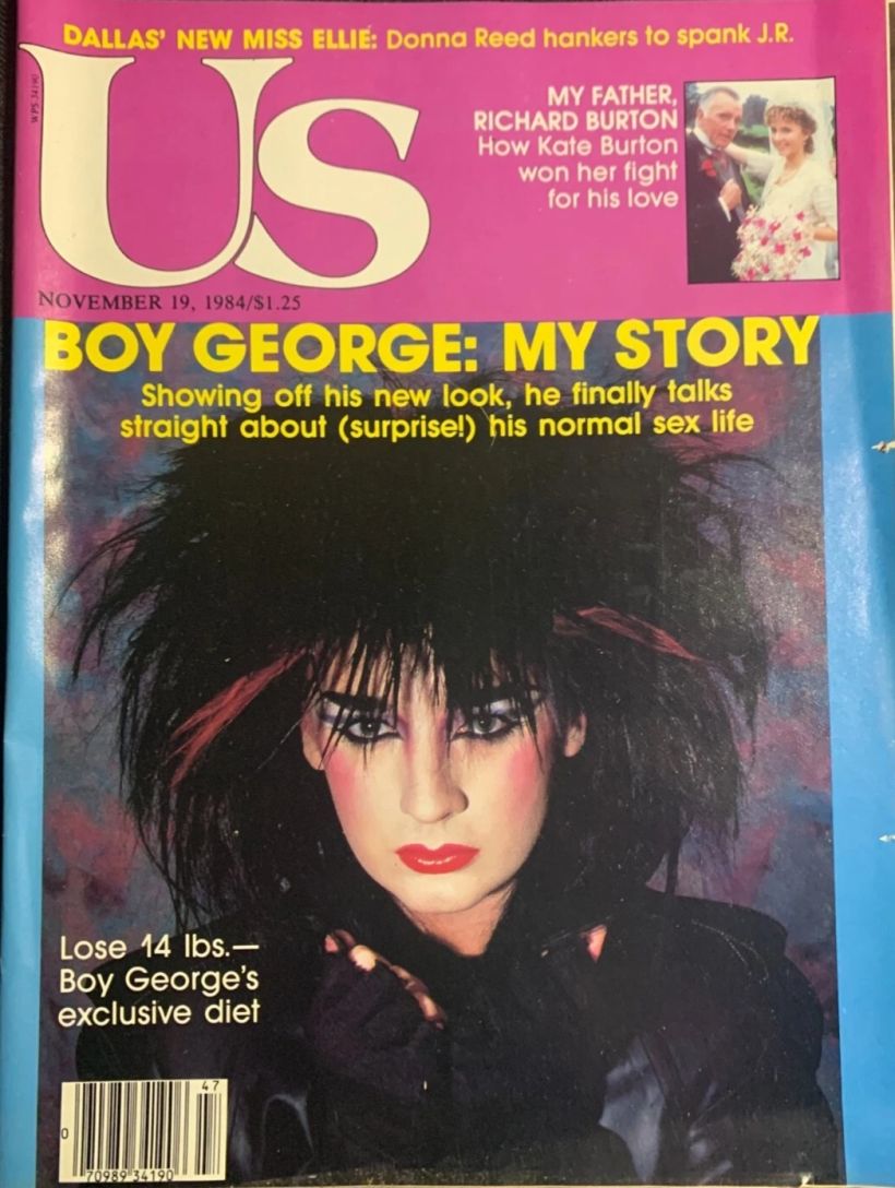 US WEEKLY magazine side cover Issue 198 19 November 1984