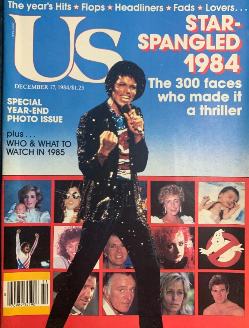US WEEKLY magazine side cover Issue 200 17 December 1984